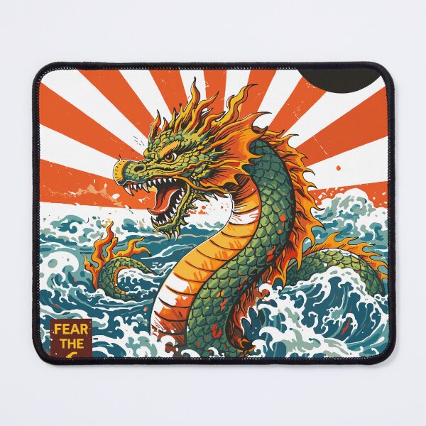 Item preview, Fear The Sea Dragon Japanese Poster designed and sold by Matinez Pink.