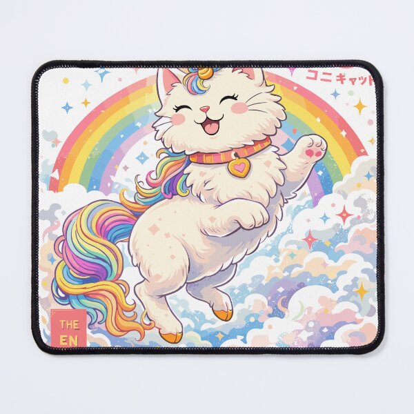 Item preview, Enchanted Uni-Cat Japanese Poster designed and sold by Matinez Pink.