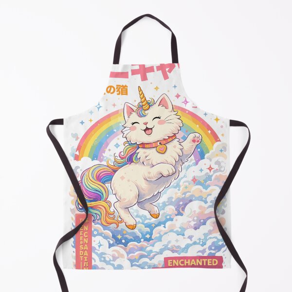 Item preview, Enchanted Uni-Cat Japanese Poster designed and sold by Matinez Pink.