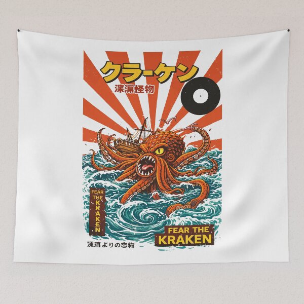 Item preview, Fear The Sea Dragon Vintage Poster designed and sold by Matinez Pink.