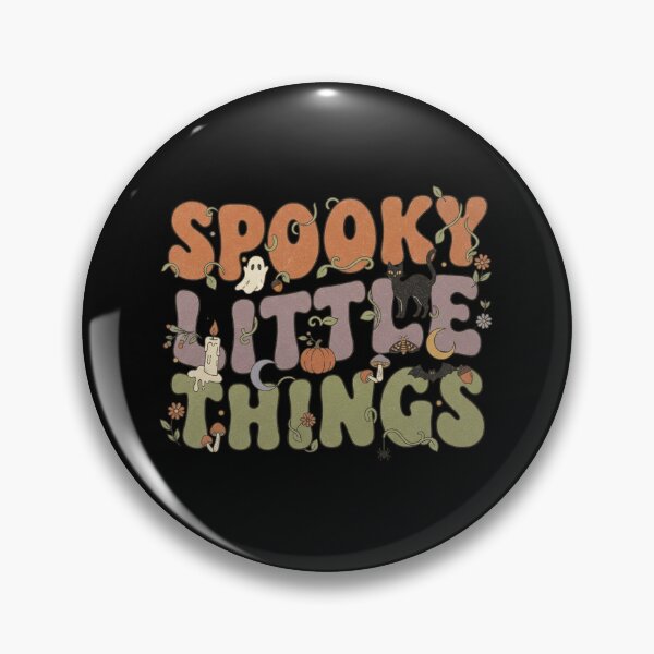 Item preview, Spooky Little Things – Cute Cottagecore Halloween Ghost, Black Cat, Pumpkin and Mushrooms Retro Fall designed and sold by FestivityFinds.