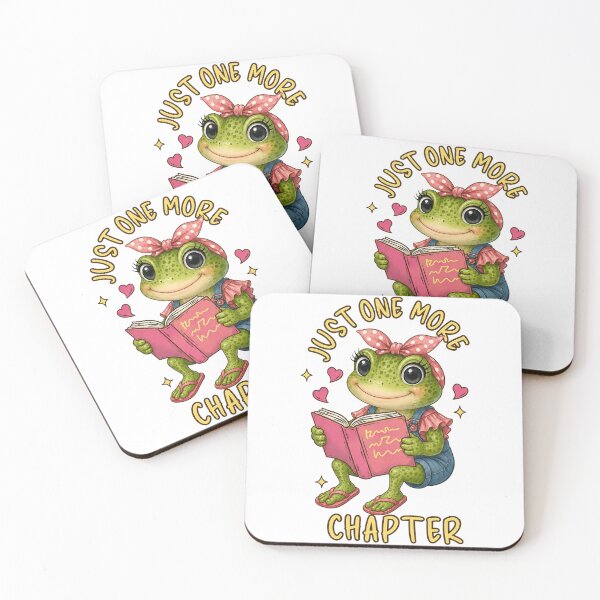 Item preview, Just One More Chapter Cute Reading Frog Kawaii Graphic designed and sold by dartoffofo⭐⭐⭐⭐⭐.