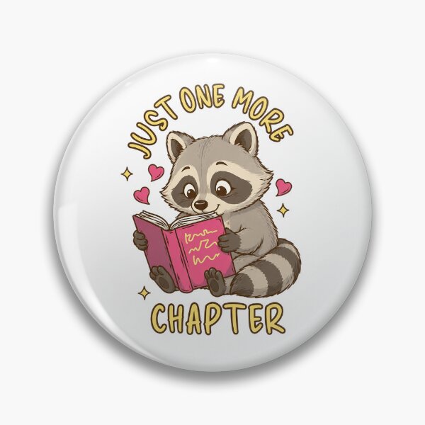 Item preview, Just One More Chapter Cute Raccoon Reading Book designed and sold by dartoffofo⭐⭐⭐⭐⭐.