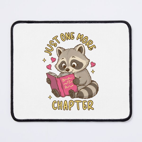 Item preview, Just One More Chapter Cute Raccoon Reading Book designed and sold by dartoffofo⭐⭐⭐⭐⭐.