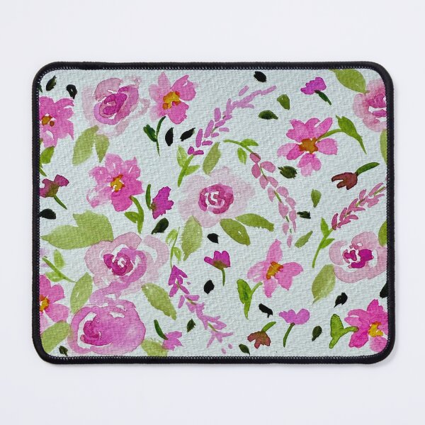 Item preview, Pretty in Pink Loose Floral Watercolour Pattern designed and sold by LakeArtWorks.