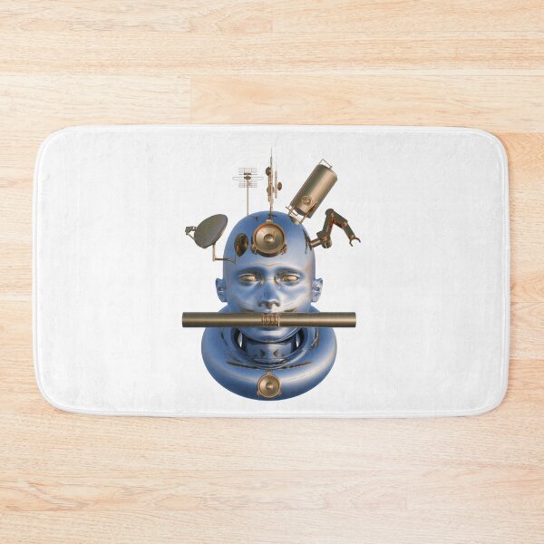 Item preview, Static Cyberpunk Split Head Robot Circuit Board Artwork designed and sold by Nullframe.