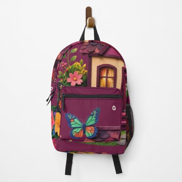 Item preview, Whimsical Butterfly Cottage Garden designed and sold by Hari Arts.