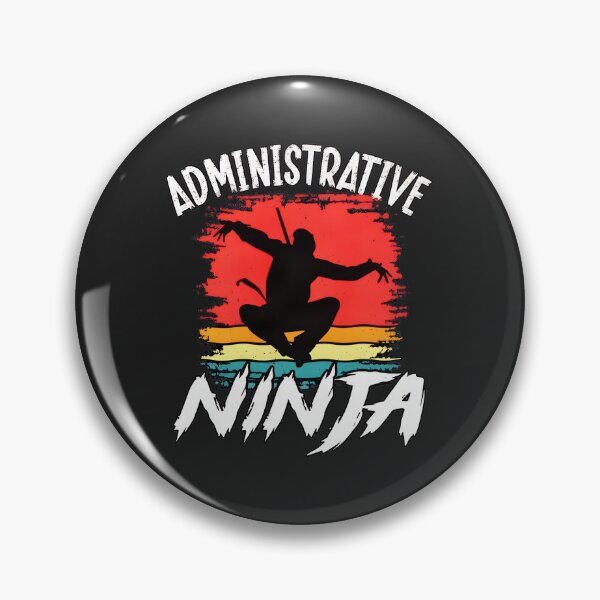 Item preview, Administrative Ninja Retro Sunset designed and sold by javorpnmut.