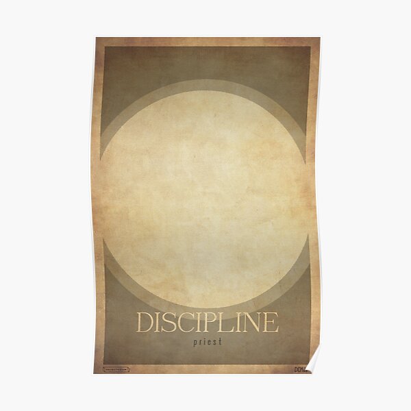 Discipline Priest - WoW minimalism Poster