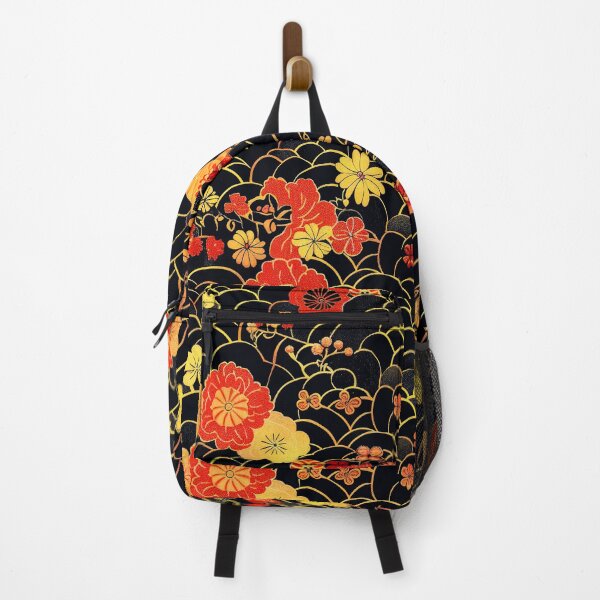 Item preview, Vintage Japanese Red And Golden Flowers On Black designed and sold by DEC02.