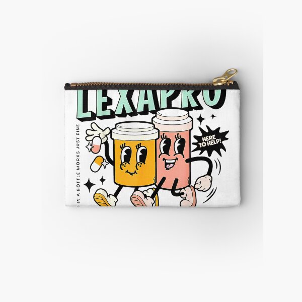 Artikelvorschau, Retro Powered By Lexapro Mental Health Dark Humor Outfit T-Shirt entworfen und verkauft von KTY-NUSS.