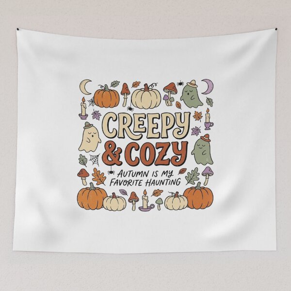 Item preview, Creepy & Cozy Autumn Is My Favorite Haunting – Cute Ghost Pumpkin Halloween designed and sold by FestivityFinds.