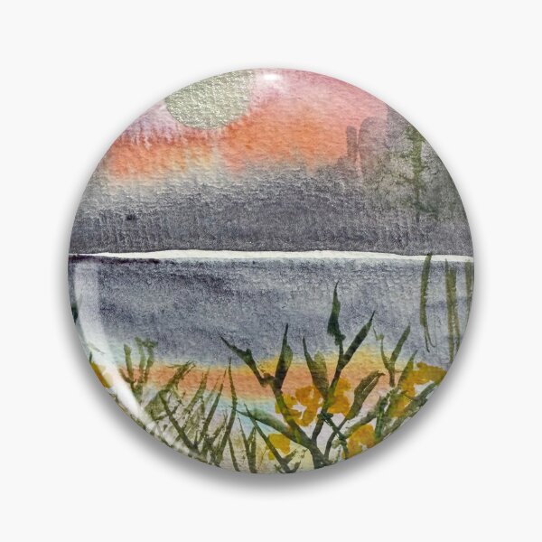 Item preview, Subtle Abstract Watercolour Lakescape designed and sold by LakeArtWorks.