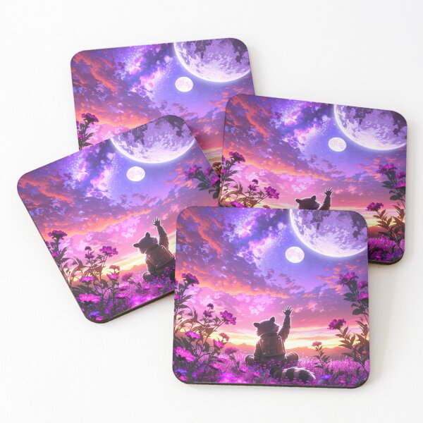 Item preview, Raccoon Astronaut Alien Flower Pixel Art designed and sold by NijiWorld.