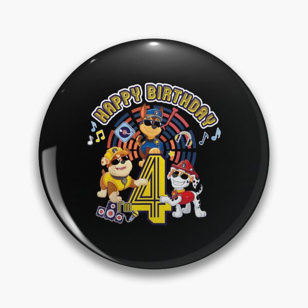 Item preview, Rescue Dog Team Happy Day Birthday Age 4 designed and sold by AlanPitek.