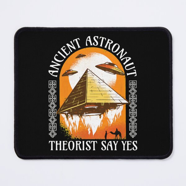 Item preview, Ancient Astronaut Theorist Yes Pyramid UFO Art designed and sold by carbeexsgoglia.