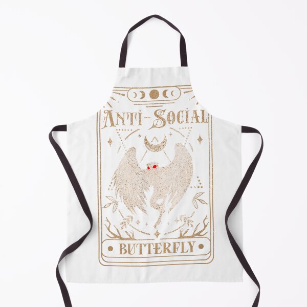 Item preview, Mothman Tarot Card Antisocial Butterfly Cryptid Red Eyed T-Shirt designed and sold by Offhand.