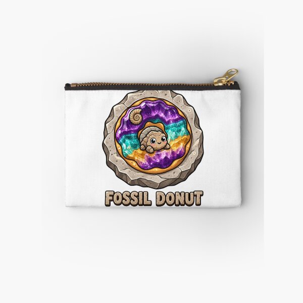 Item preview, Fossil Donut Cute Ammonite Geode Crystal Kawaii Fossil Collector Geology Rock Lover Gift designed and sold by MrDev.