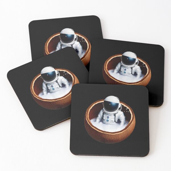Item preview, Astronaut in Coconut Shell Design designed and sold by cagleyn.