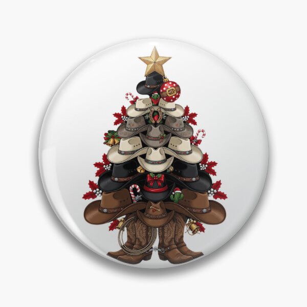 Item preview, Cowboy Hat Christmas Tree Western Country Holiday designed and sold by CF_VintageDesign.