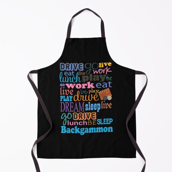 Item preview, Backgammon Drive Eat Live Work Play Dream Sleep designed and sold by carbeexsgoglia.