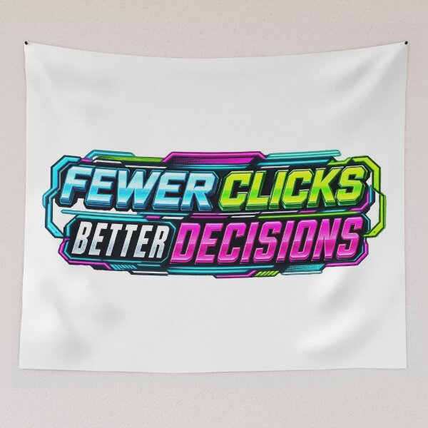 Item preview, Fewer Clicks Better Decisions Cyber Trading Discipline designed and sold by VolatilityEdge.