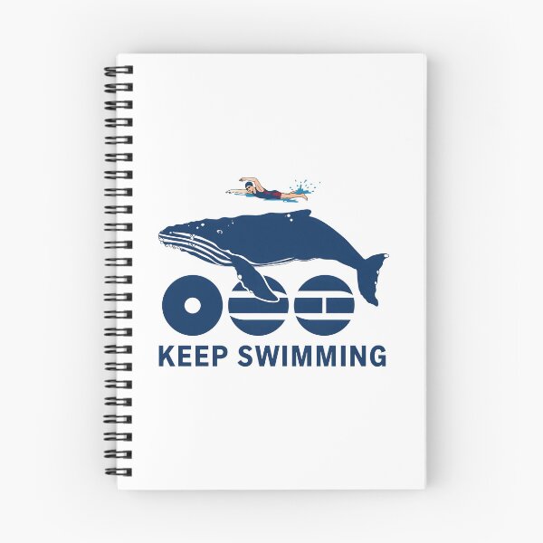 Item preview, Keep Swimming Whale and Swimmer Graphic  designed and sold by Snyder93.