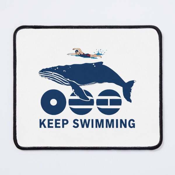 Item preview, Keep Swimming Whale and Swimmer Graphic  designed and sold by Snyder93.