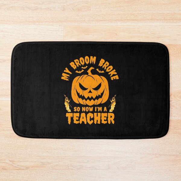 Item preview, My Broom Broke So Now I’m a Teacher – Funny Halloween Teacher Pumpkin Witch Ghost designed and sold by FestivityFinds.