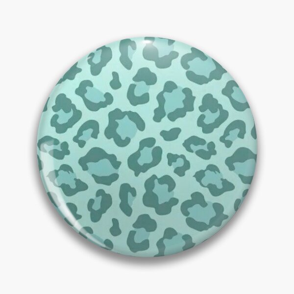 Item preview, y2k teal leopard cheetah print blue green designed and sold by Sweet_Stickers.