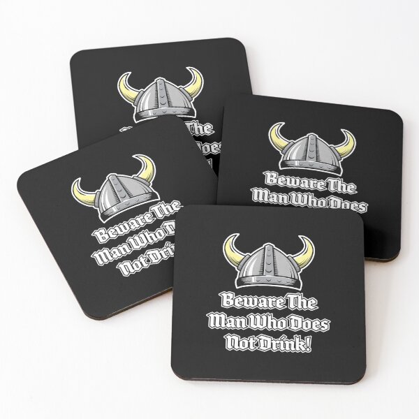 Item preview, Beware The Man Who Does Not Drink Viking Helmet Funny designed and sold by willswogabor.