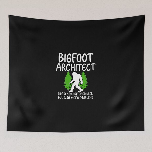 Item preview, Bigfoot Architect Funny Cryptid Joke Design designed and sold by carbeexsgoglia.
