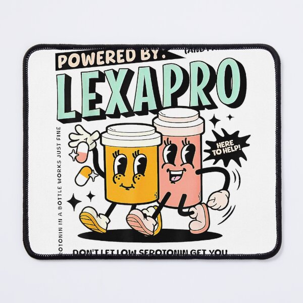 Item preview, Retro Powered By Lexapro Mental Health Dark Humor Outfit T-Shirt designed and sold by KTY-NUSS.