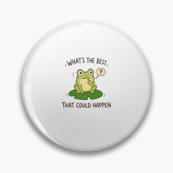 Item preview, Frog What's The Best That Could Happen Funny Frog designed and sold by PaletteArc.