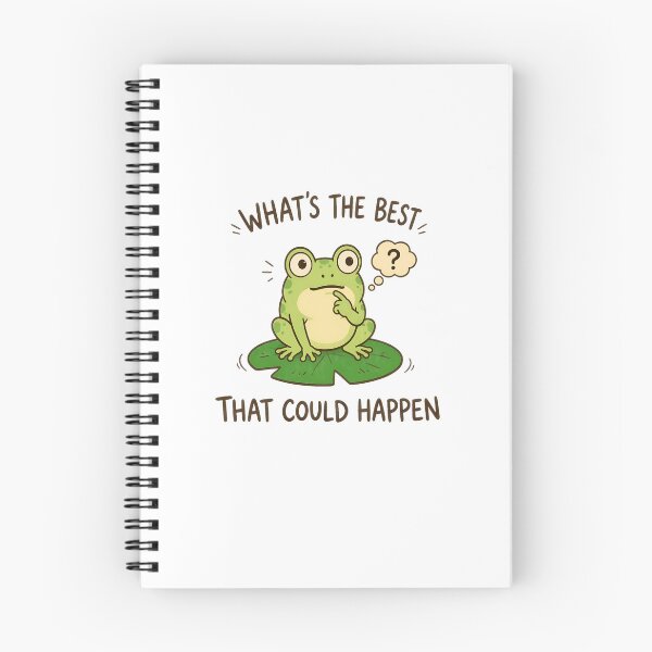 Item preview, Frog What's The Best That Could Happen Funny Frog designed and sold by PaletteArc.