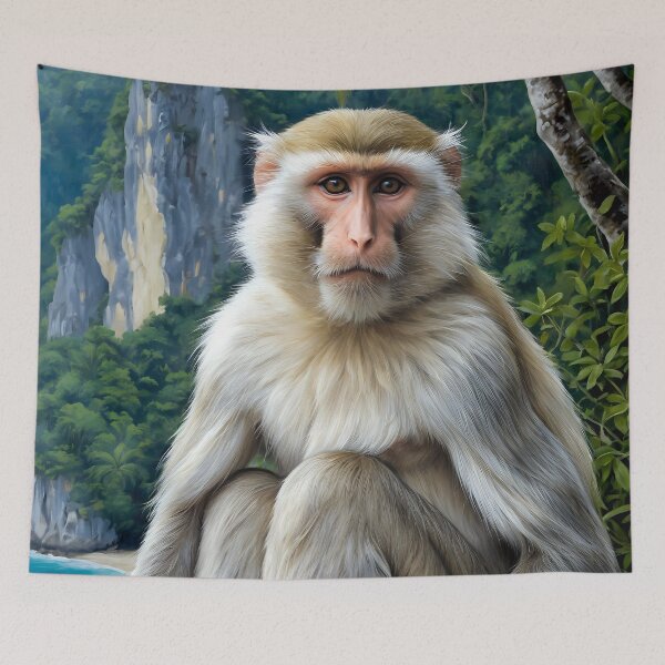 Item preview, LORD OF LIMESTONE | Crab-eating macaque designed and sold by TAMAJAD.