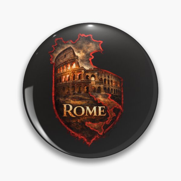 Item preview, Ancient Rome Colosseum Italian Map Vintage Crest Artwork designed and sold by Apex & Anthem .
