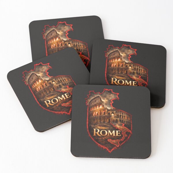 Item preview, Ancient Rome Colosseum Italian Map Vintage Crest Artwork designed and sold by Apex & Anthem .