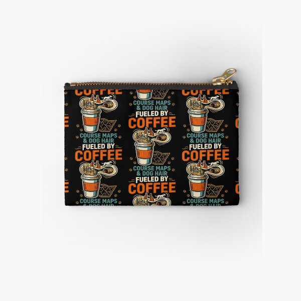 Item preview, Fueled By Coffee Course Maps & Dog Hair designed and sold by Eat-Apples.