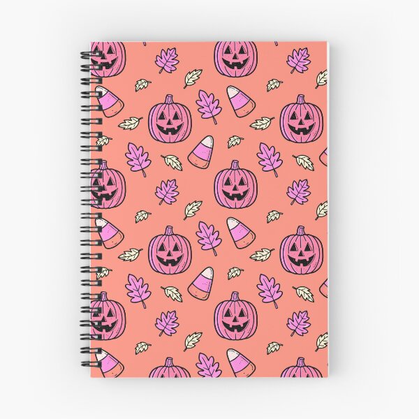 Item preview, Soft Peach Halloween Pattern designed and sold by MZS Studio.