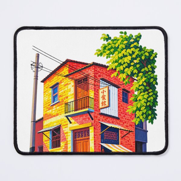 Item preview, Vibrant Asian Street Corner Illustration designed and sold by Prism--Fashion.