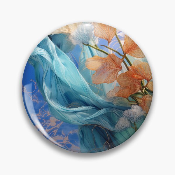 Item preview, Flowers, Fabric and Gilded Sky designed and sold by Katherine Anne Michelle Minerva.