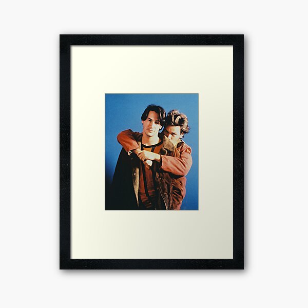River and Keanu Framed Art Print