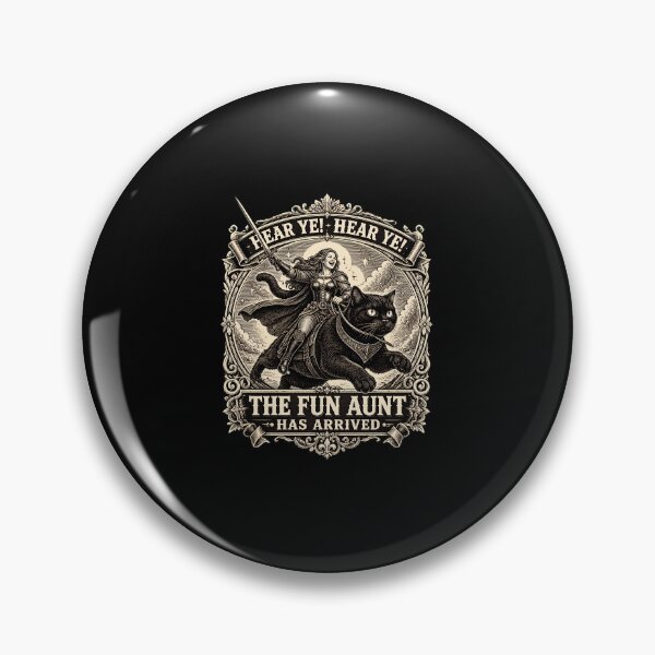 Item preview, The Fun Aunt Hear Ye Hear Ye Cat Knight designed and sold by PaletteArc.