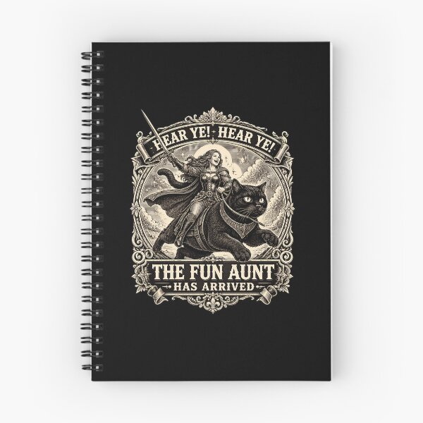 Item preview, The Fun Aunt Hear Ye Hear Ye Cat Knight designed and sold by PaletteArc.