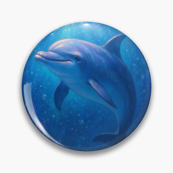 Item preview, Starlight Dolphin in a Dreamy Galaxy Ocean designed and sold by Innoshima.