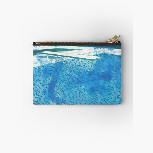 Item preview,  Lithograph Of Water Made Of Thick And Thin Lines, A Green Wash, A Light Blue Wash, And A Dark Blue Wash - Signed Print by David Hockney undefinedr designed and sold by LILLIANSTRANGEy.