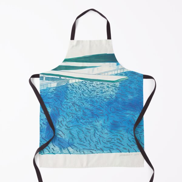 Item preview,  Lithograph Of Water Made Of Thick And Thin Lines, A Green Wash, A Light Blue Wash, And A Dark Blue Wash - Signed Print by David Hockney undefinedr designed and sold by LILLIANSTRANGEy.