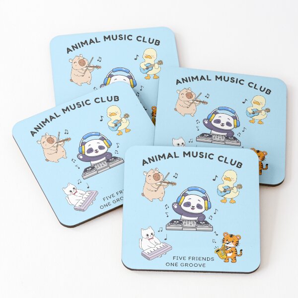 Item preview, Cute Animal Music Club Cartoon designed and sold by CHANCHANAI.