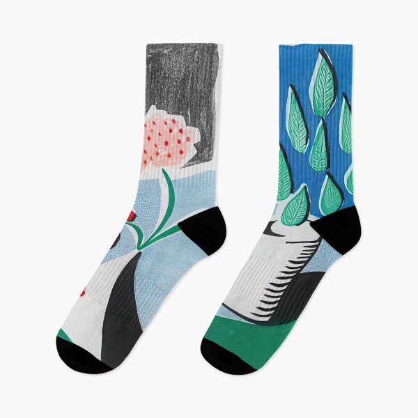 Item preview,  Red Flowers And Green Leaves, Separate, May  - Signed Print by David Hockney undefinedr designed and sold by LILLIANSTRANGEy.